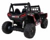 Buggy UTV Terenówka dla dzieci Czerwony + Pilot + Bagażnik + Wolny Start + EVA + MP3 LED